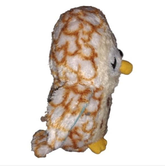 Stuffed Animal Plush Toy  Owl Brown/Tan/Blue 8 inches Big Eyes - Picture 4 of 6